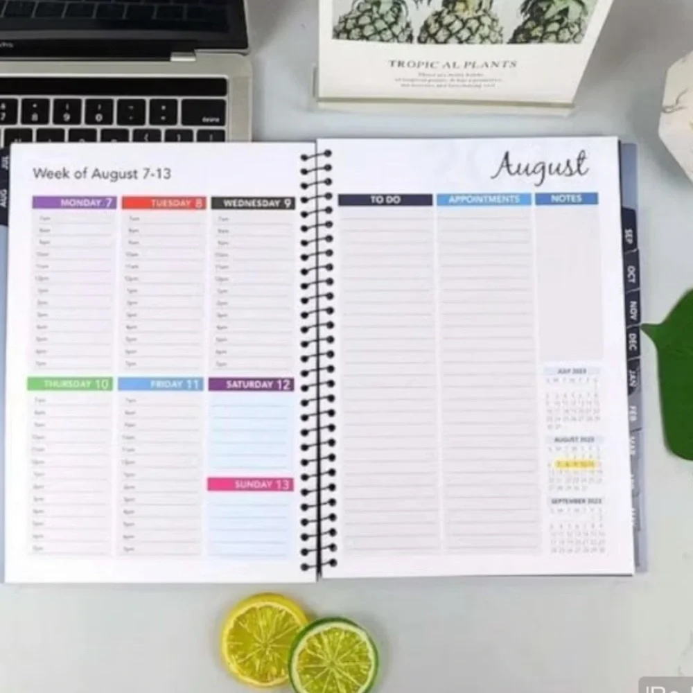 New Academic calendars 24-25!!! New design w/color time blocks! ADHD focus